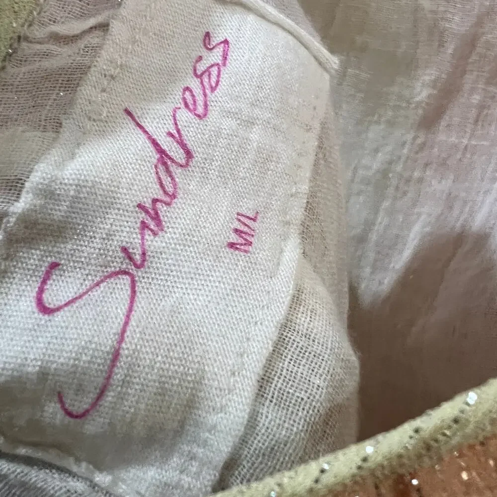 NEW Anthropologie x Sundress Sophie Jumpsuit in Marbella Mix Pastel M / L NWT - Picture 10 of 14